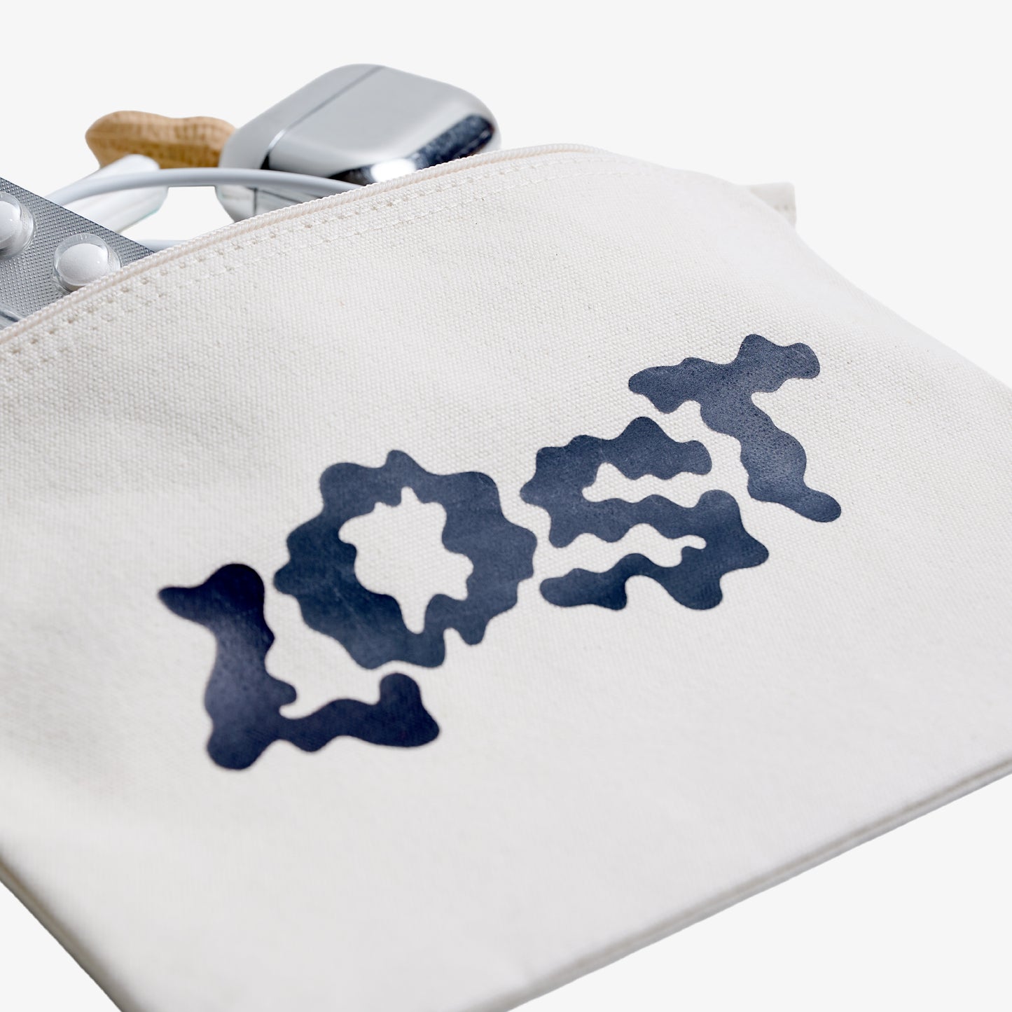 »LOST« Zip bag, natural