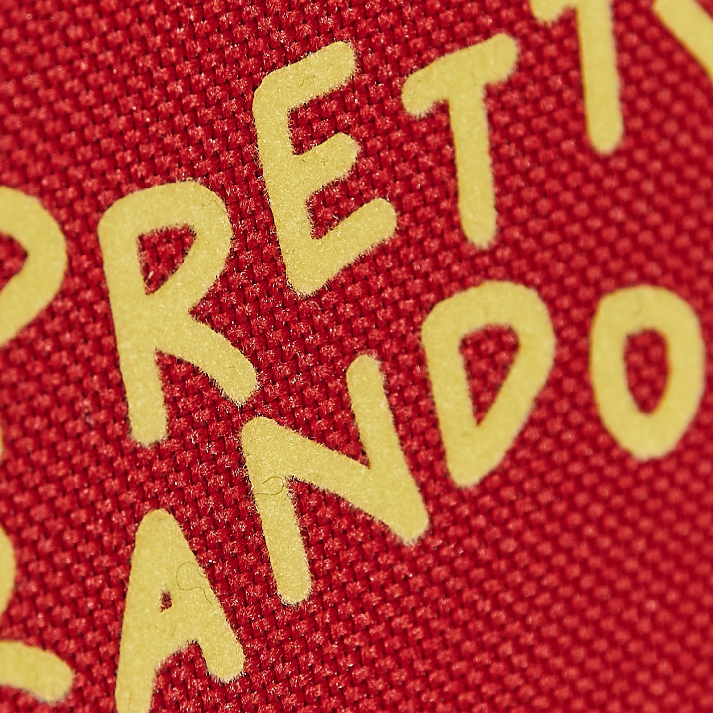 »PRETTY RANDOM« Zip bag, red/yellow