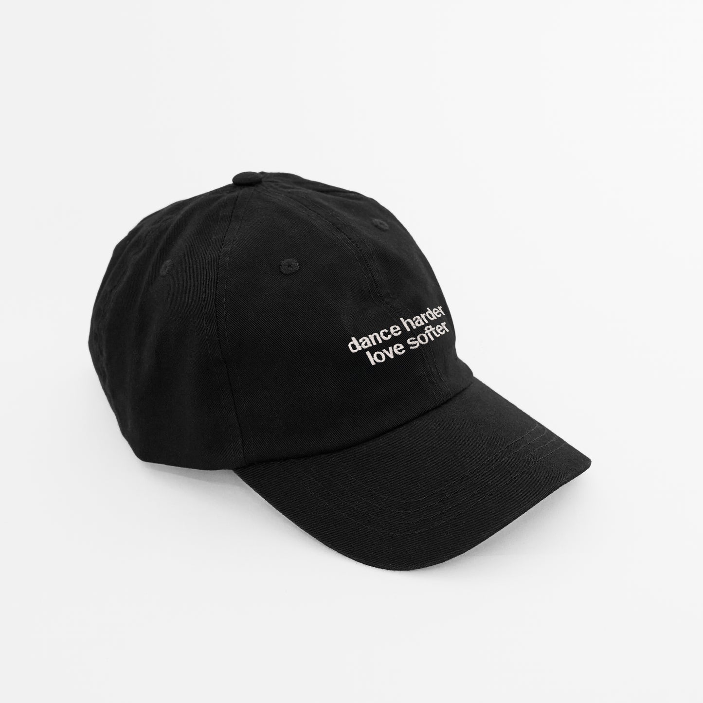 NEW! »dance harder love softer« Cap, black