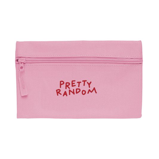 »PRETTY RANDOM« Zip bag, pink/red