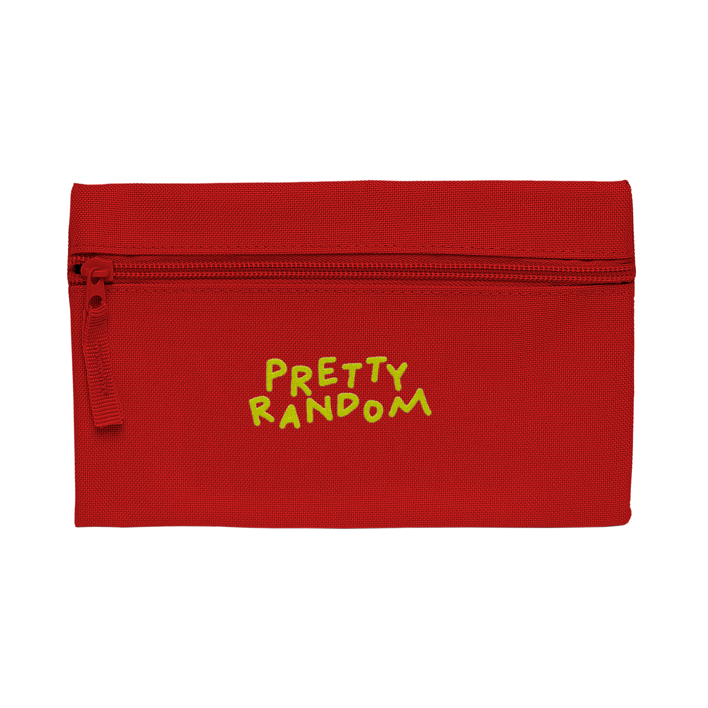 »PRETTY RANDOM« Zip bag, red/yellow