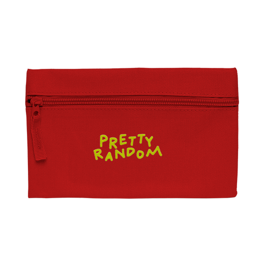 »PRETTY RANDOM« Zip bag, red/yellow